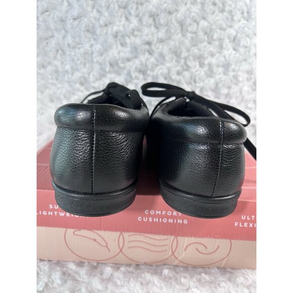 Easy Spirit ESAP1 Black Leather WW Width Size 8.5 Damaged Box - Picture 4 of 9